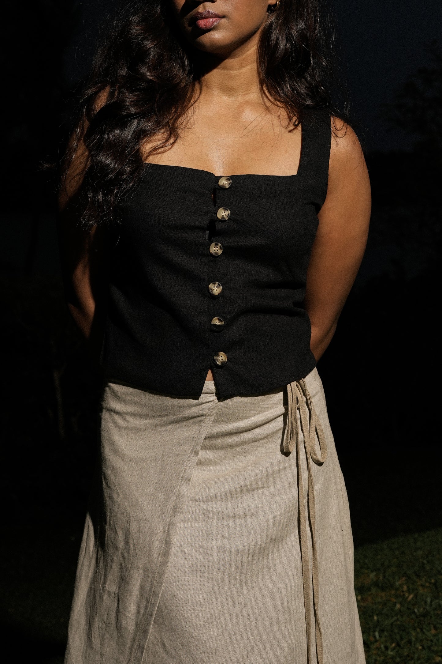 CHIARA LINEN VEST