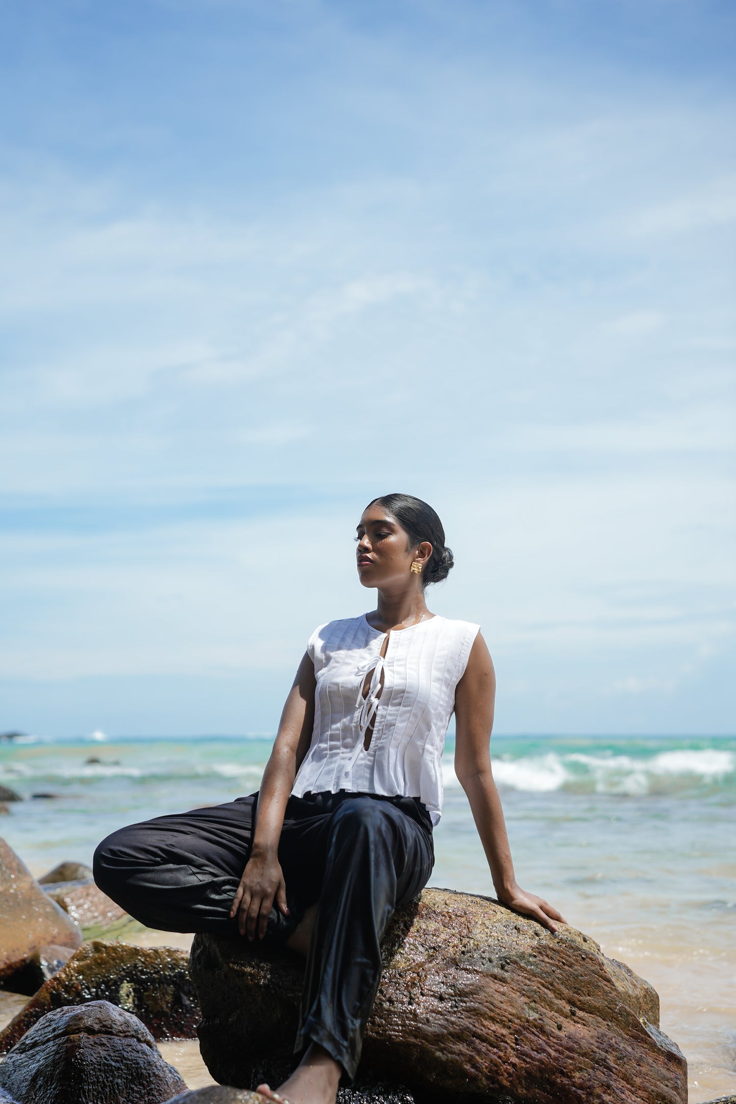 ALBA PLEATED TOP