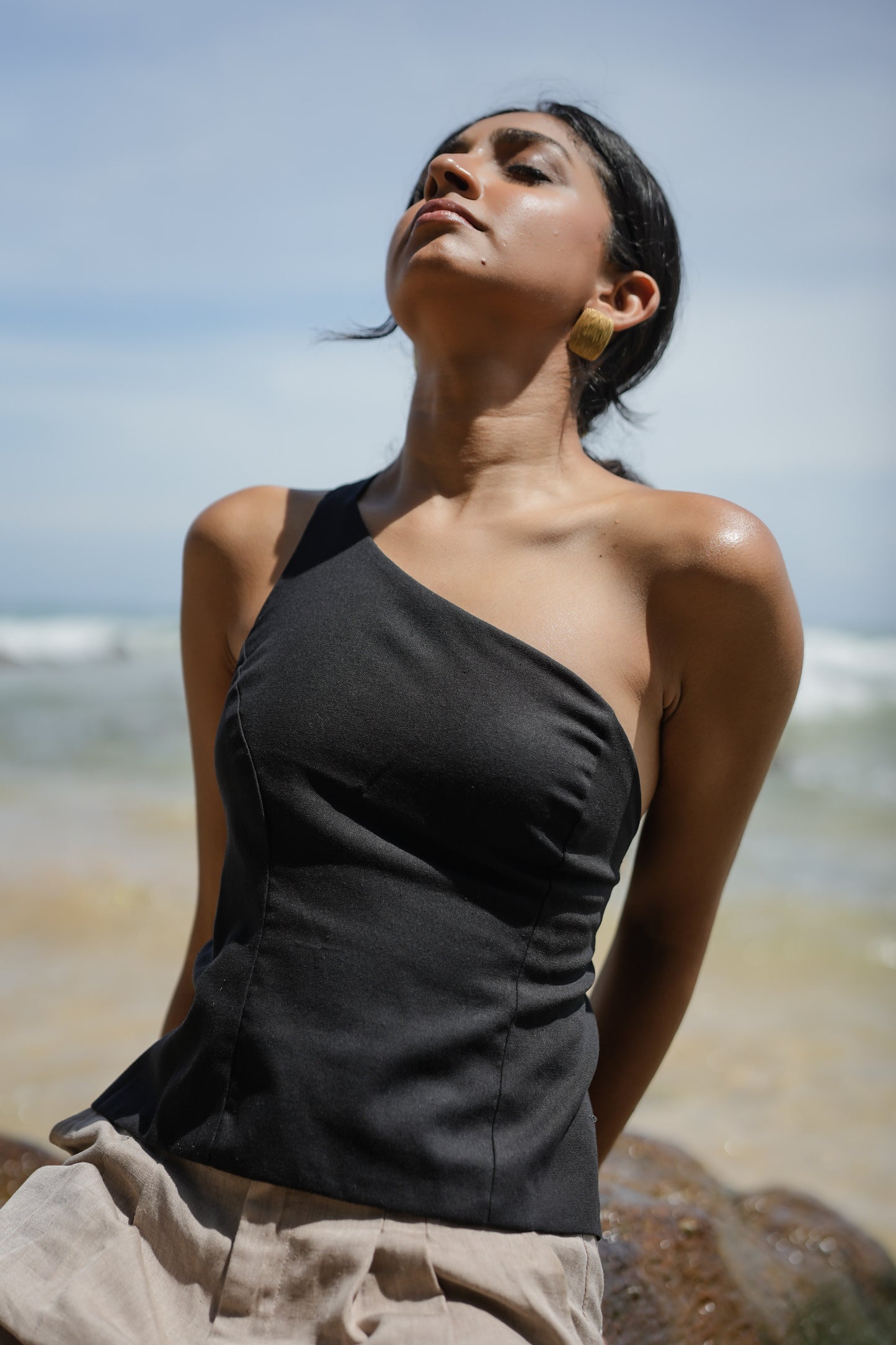SOLEA ONE-SHOULDER TOP