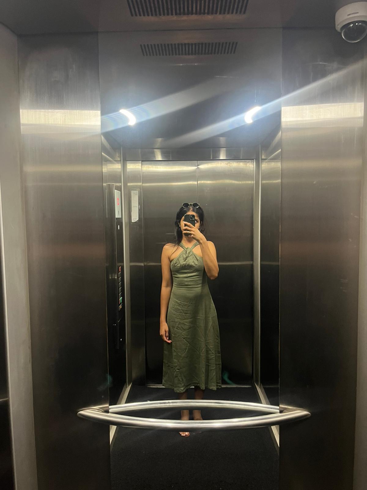TOSCANA MIDI LINEN DRESS  Aperev