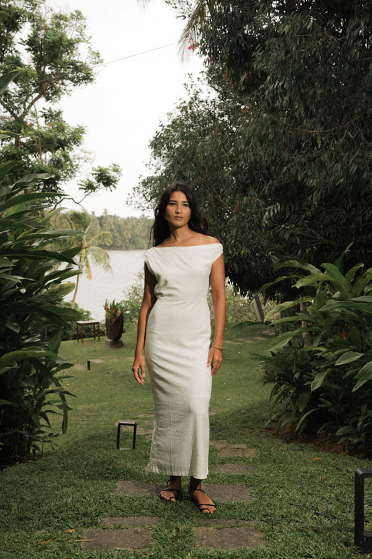 AMALFI ASYMMETRICAL MAXI DRESS