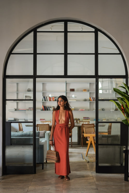 COMO LONG STRAP DRESS