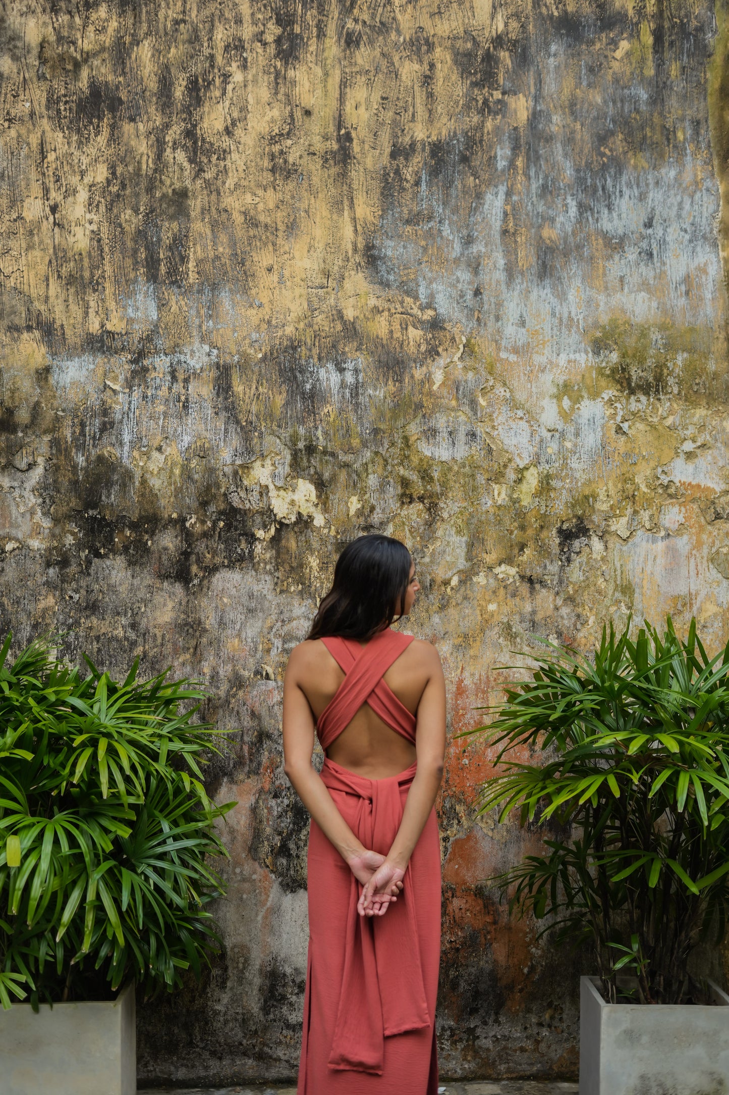 COMO LONG STRAP DRESS