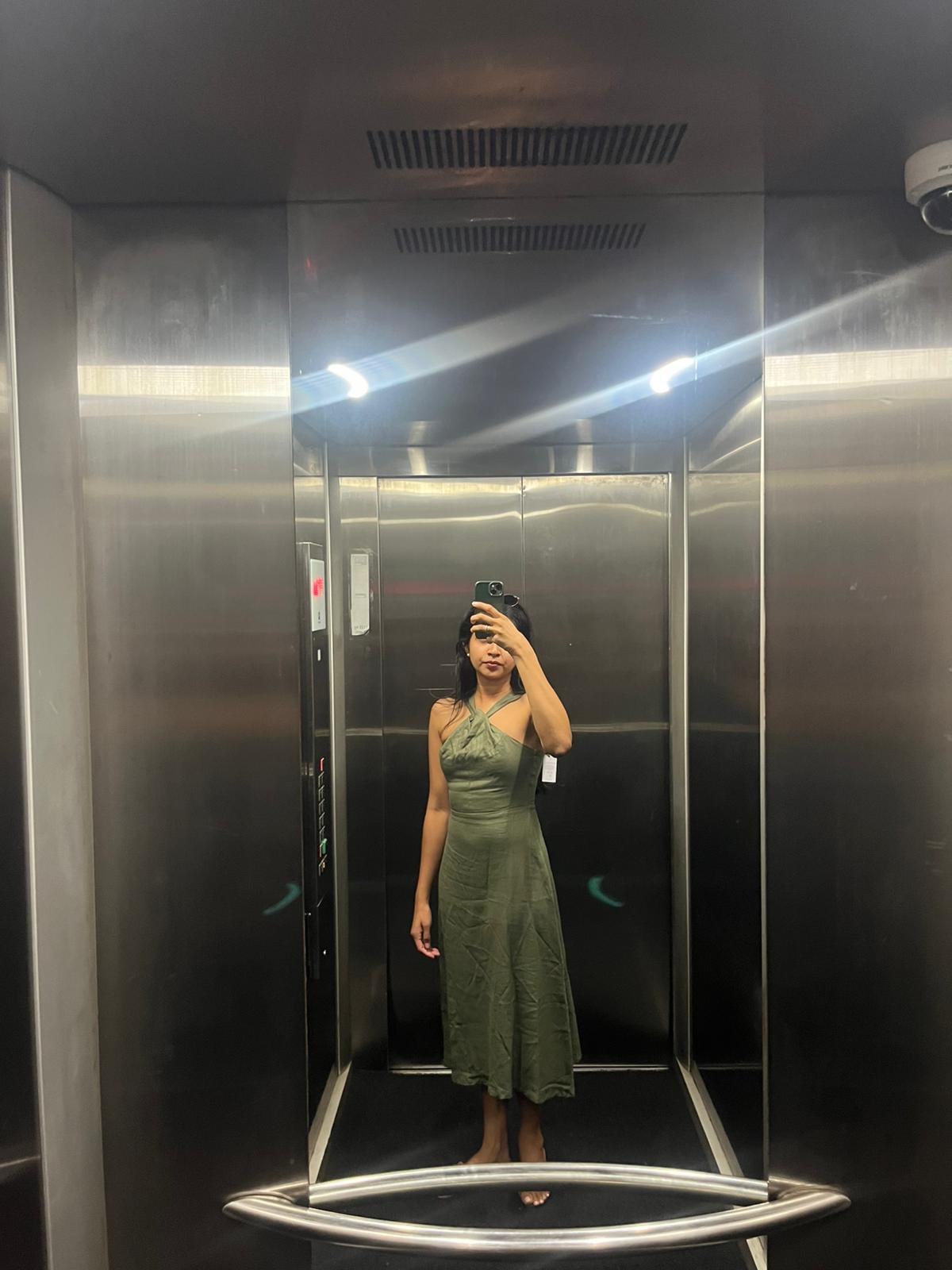 TOSCANA MIDI LINEN DRESS