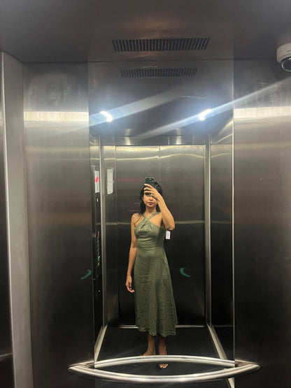 TOSCANA MIDI LINEN DRESS